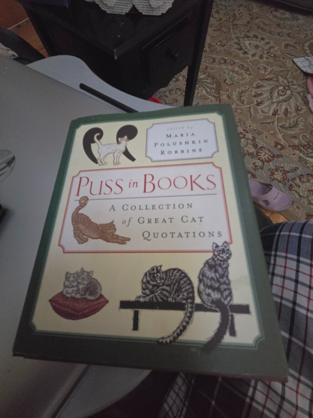 vintage 1998 puss and boots a collection of cat quotation's hardcover